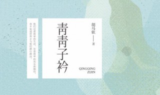 青青子衿小说内容介绍 青青子衿小说主要内容