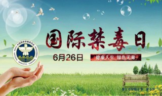 国际禁毒宣传标语 国际禁毒宣传标语口号