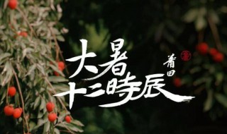 2021大暑是几月几日 2021大暑是几月几日日几点