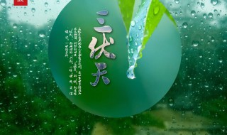 入伏从哪一天开始（入伏从哪一天开始算起）
