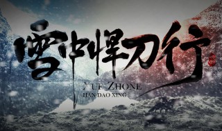 雪中悍刀行小说简介 雪中悍刀行小说简介剧情