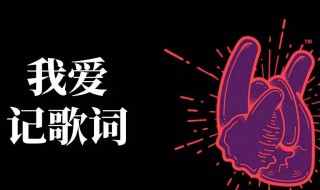 我爱记歌词第一季（我爱记歌词第一季在线观看）