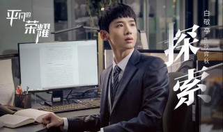 平凡的荣耀男主是什么人（平凡的荣耀男主是什么人物）