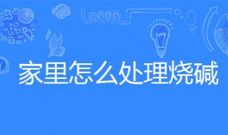 家里怎么处理烧碱 烧碱在家庭怎么用