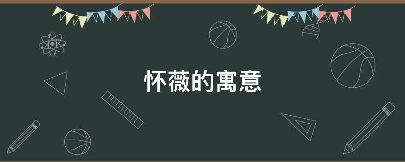 怀薇的寓意（薇的寓意和象征）