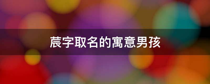 莀字取名的寓意男孩（莀字取名的寓意男孩子）