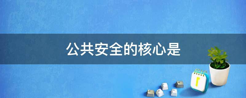 公共安全的核心是 公共安全的核心是不特定多数人的人身安全