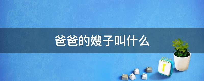 爸爸的嫂子叫什么（北京人管爸爸的嫂子叫什么）